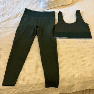 Outdoor Voices Forest Green Activewear - Matching Set